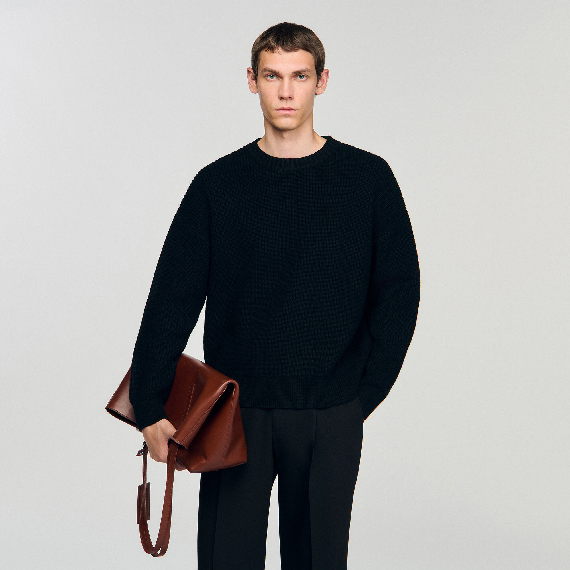 Shopper van leer