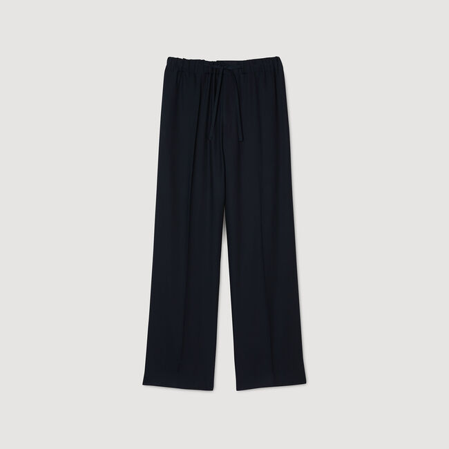 Pantalon wijdvallend elastisch