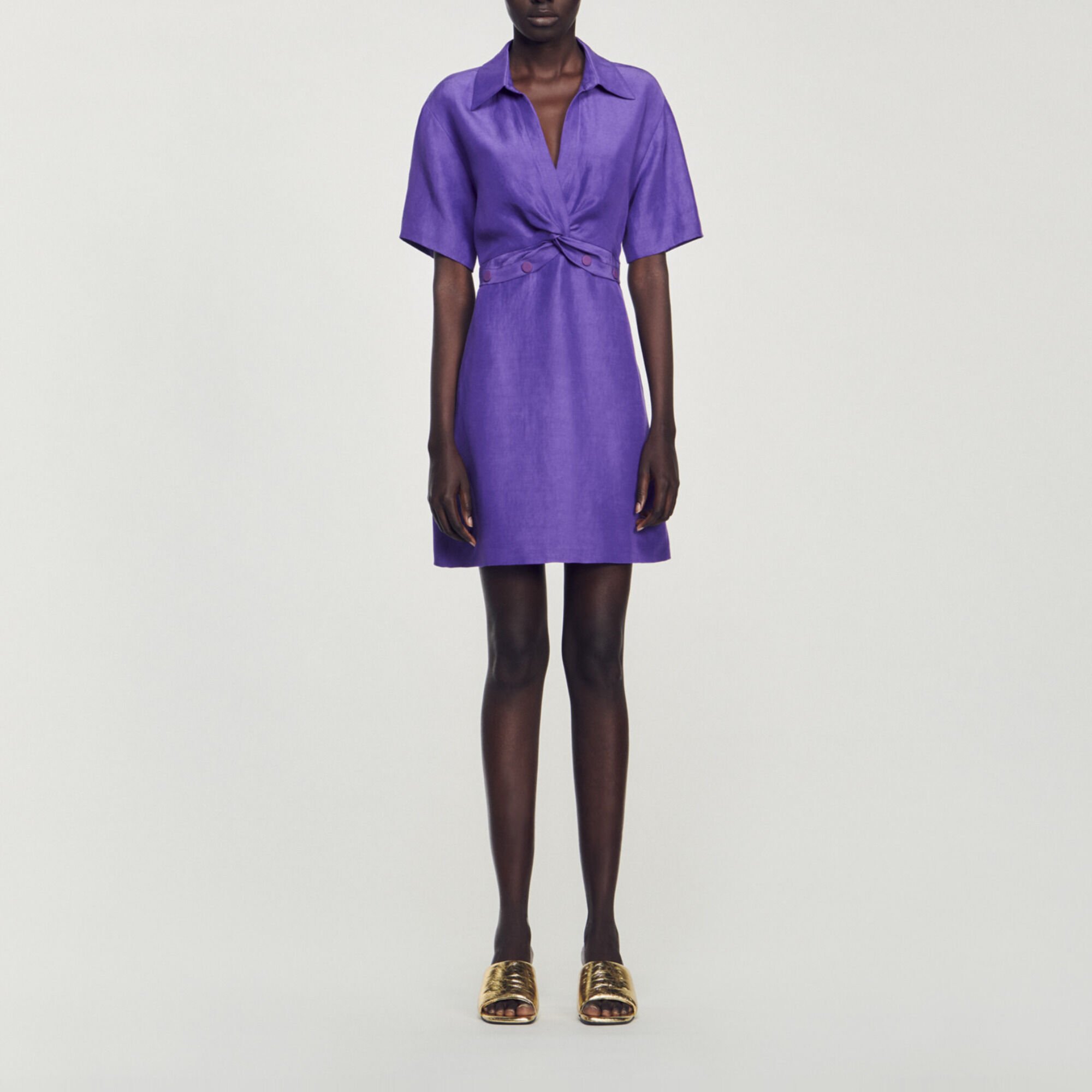 Korte jurk met overhemdkraag