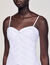 Lange jurk gedrapeerde bustier