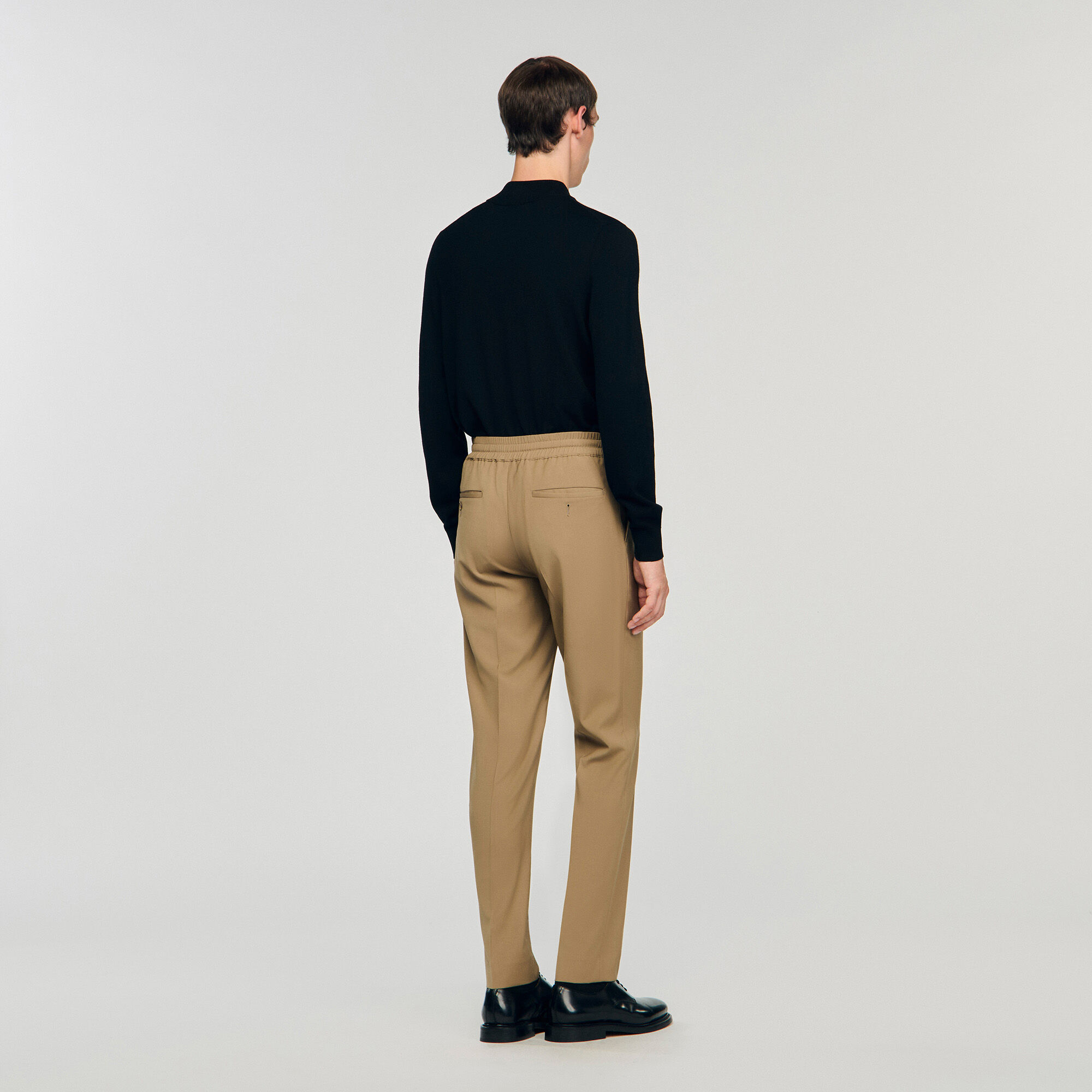 Rechte pantalon met elastiek