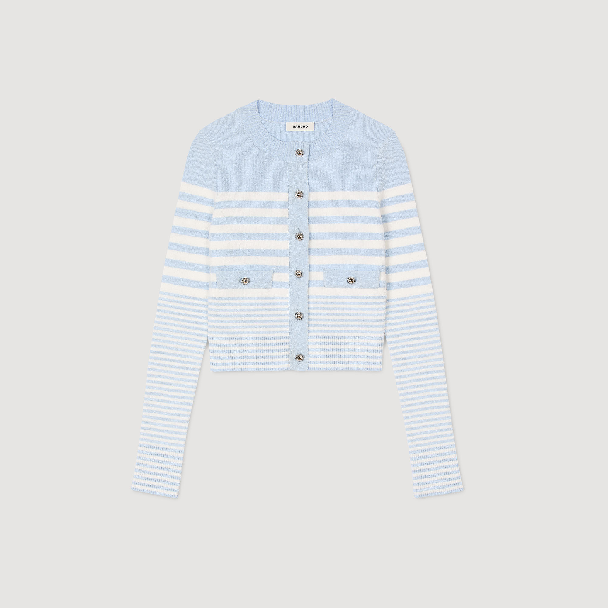 Cardigan gestreept
