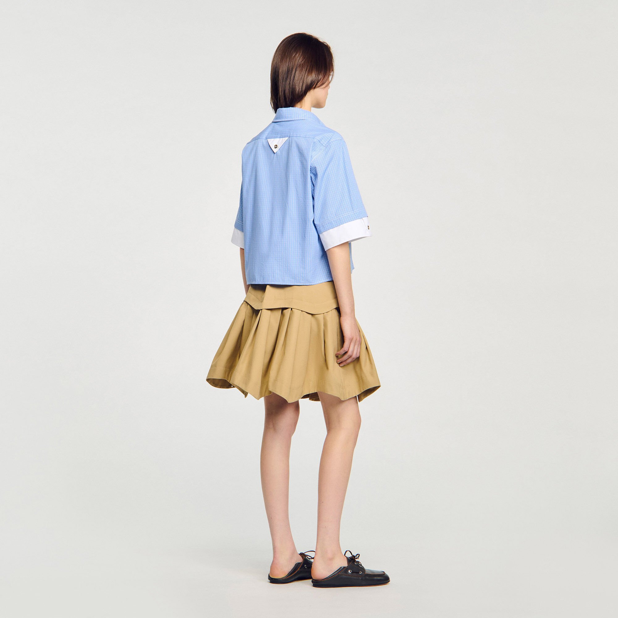 Overhemdblouse oversized ruit