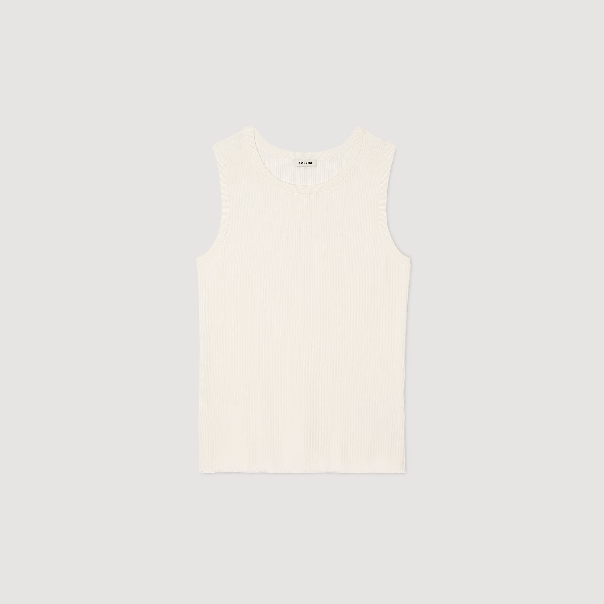 Tanktop ribgebreid