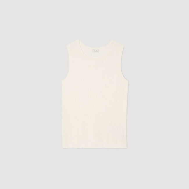 Tanktop ribgebreid
