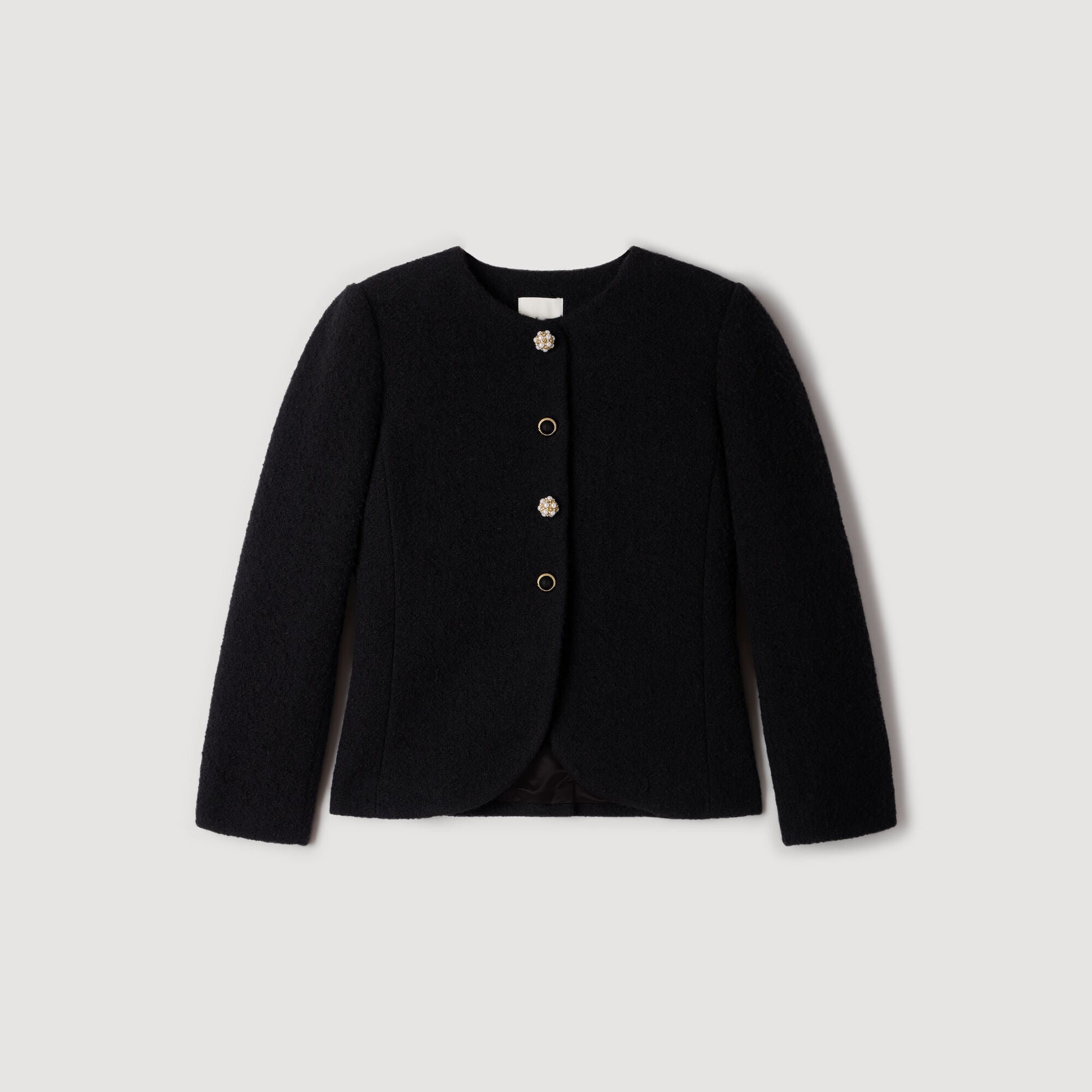 Tweed jasje met sierknopen - Vrouw | Sandro