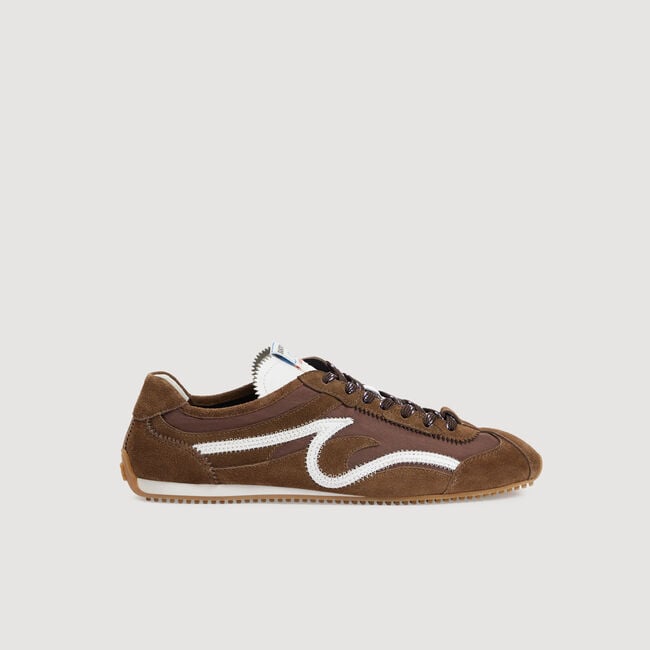 Light Wave sneakers van su&egrave;de leer