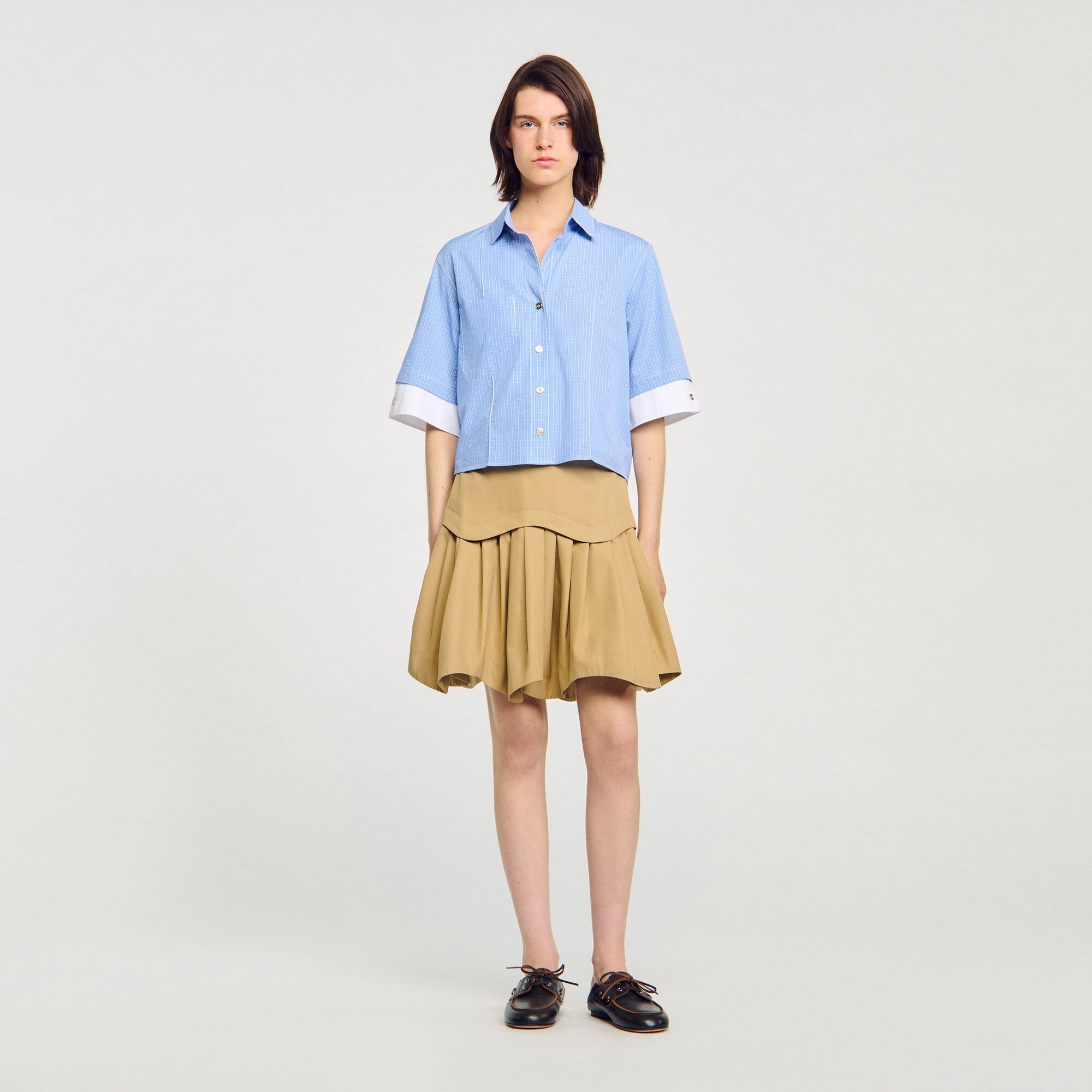 Overhemdblouse oversized ruit