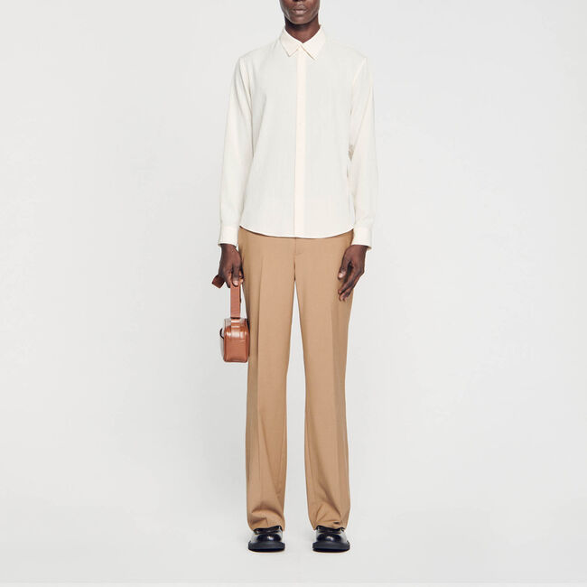 Soepel geplooid overhemd