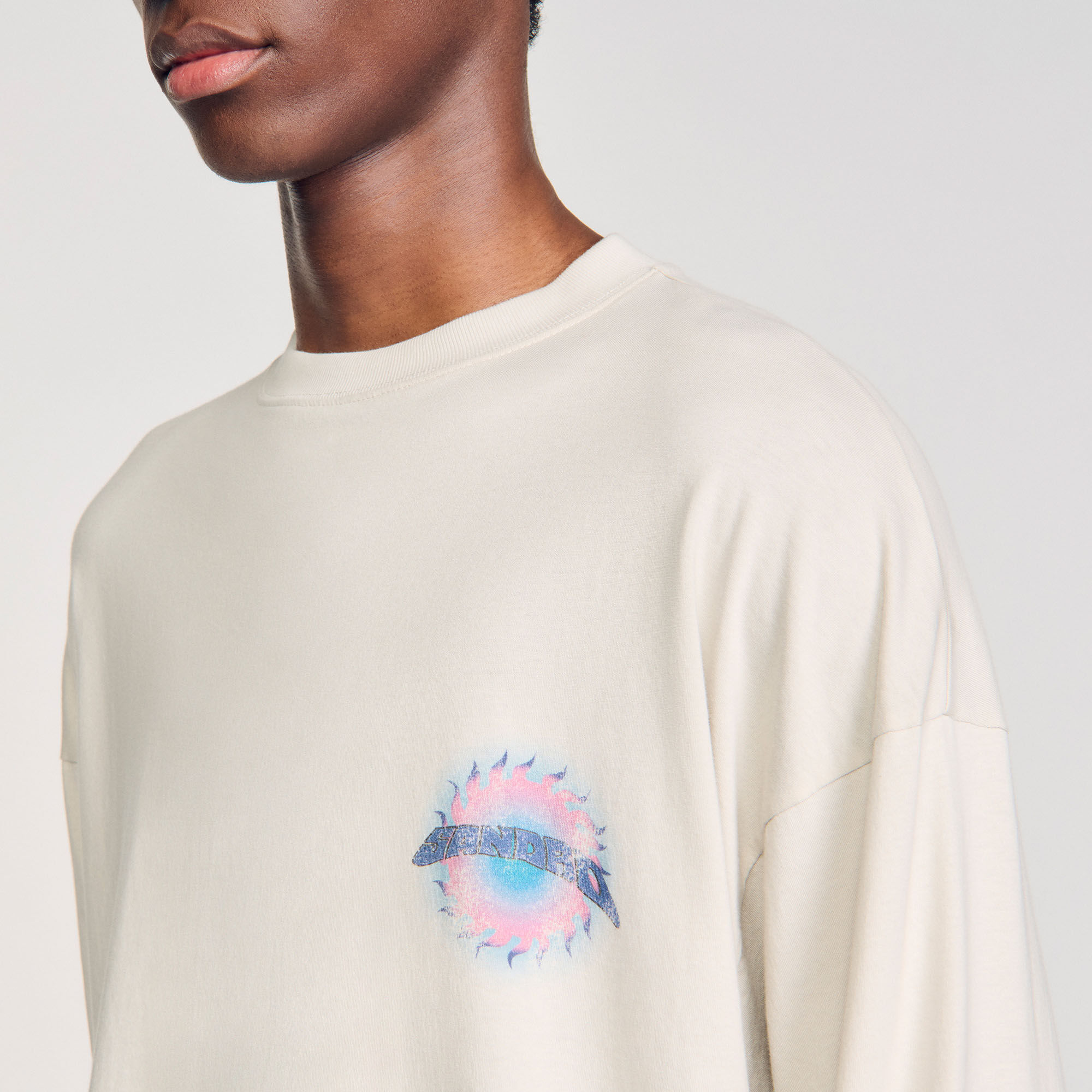 T-shirt met Soleil-print