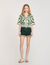 Overhemdblouse met bloemenprint