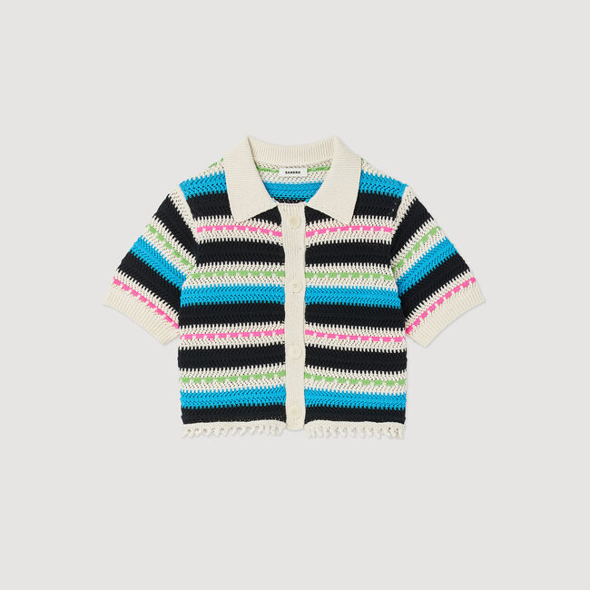 Kort gestreept vest