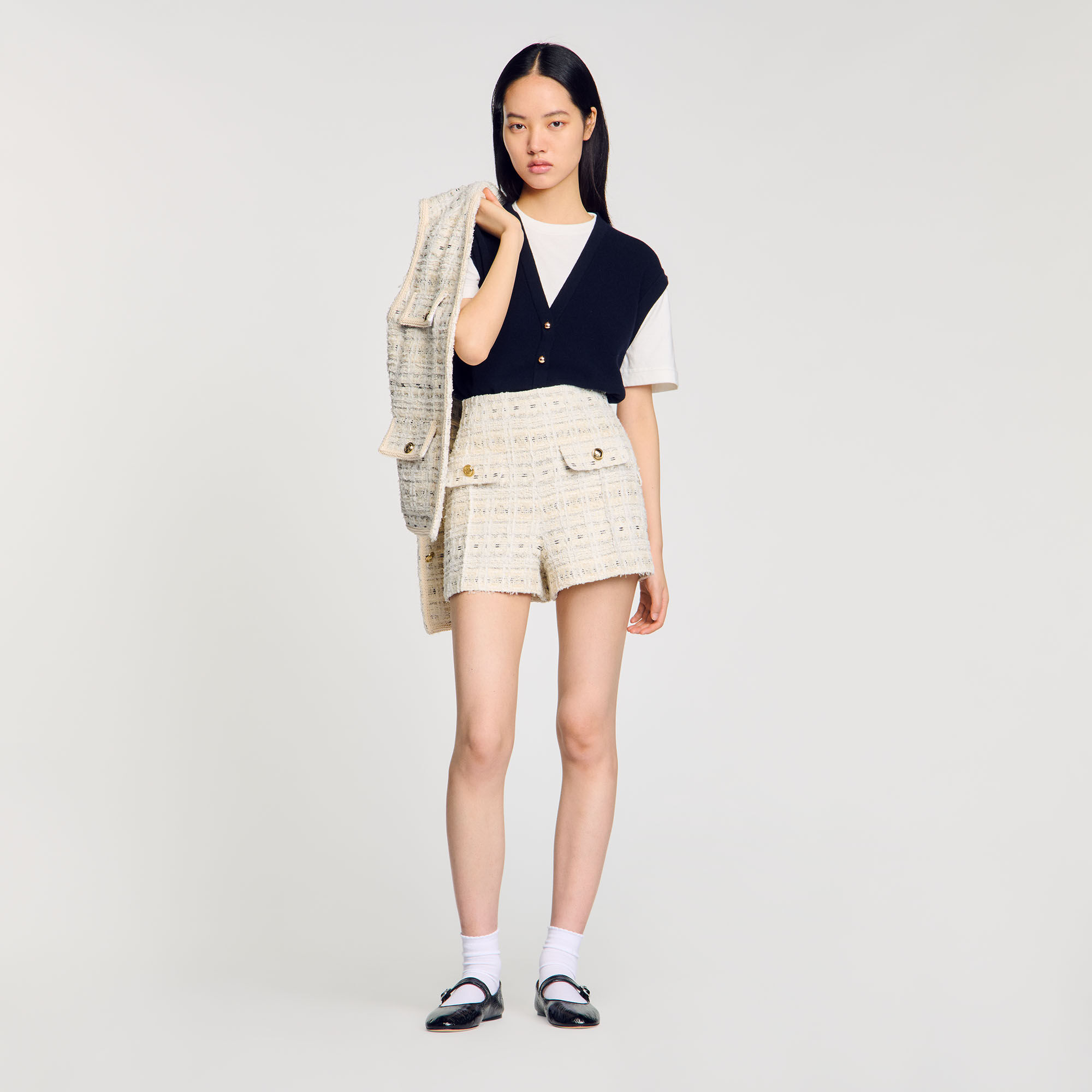 Short van prachtige tweed