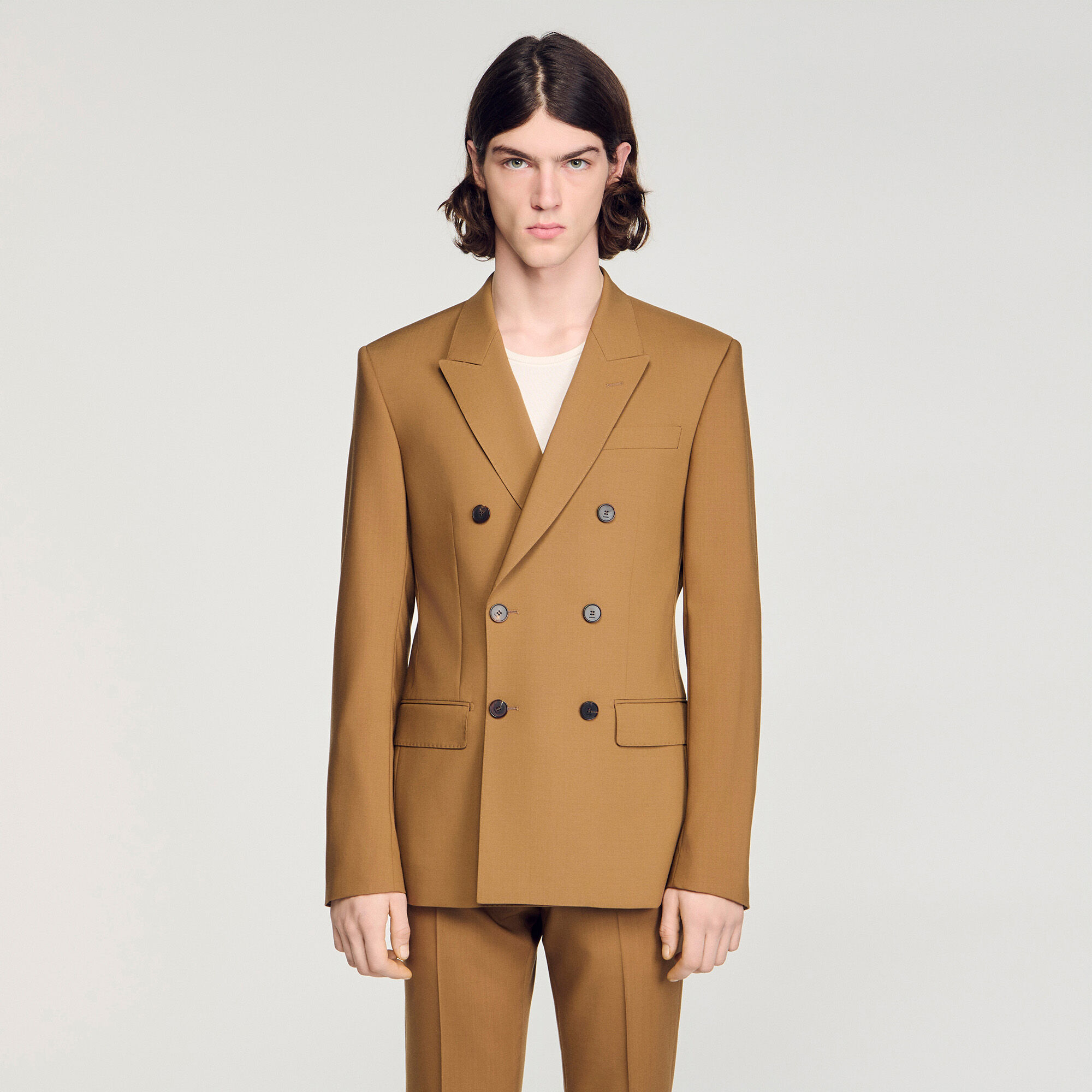 Wollen blazer double-breasted