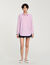Overhemdblouse gestreept met stras