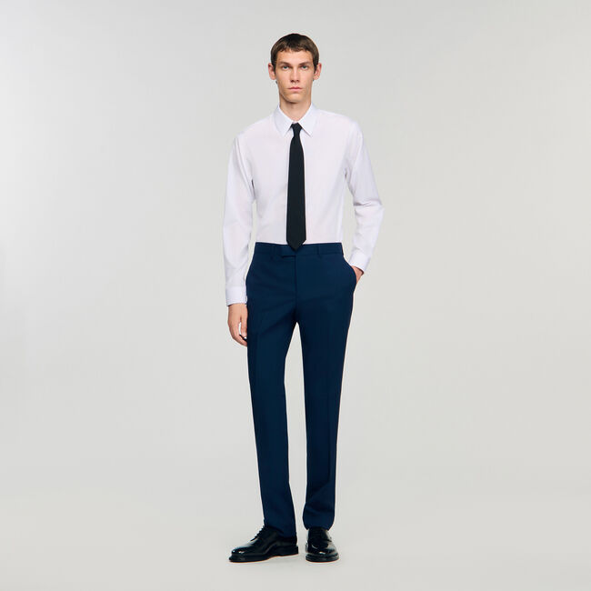 Wollen pantalon kostuum