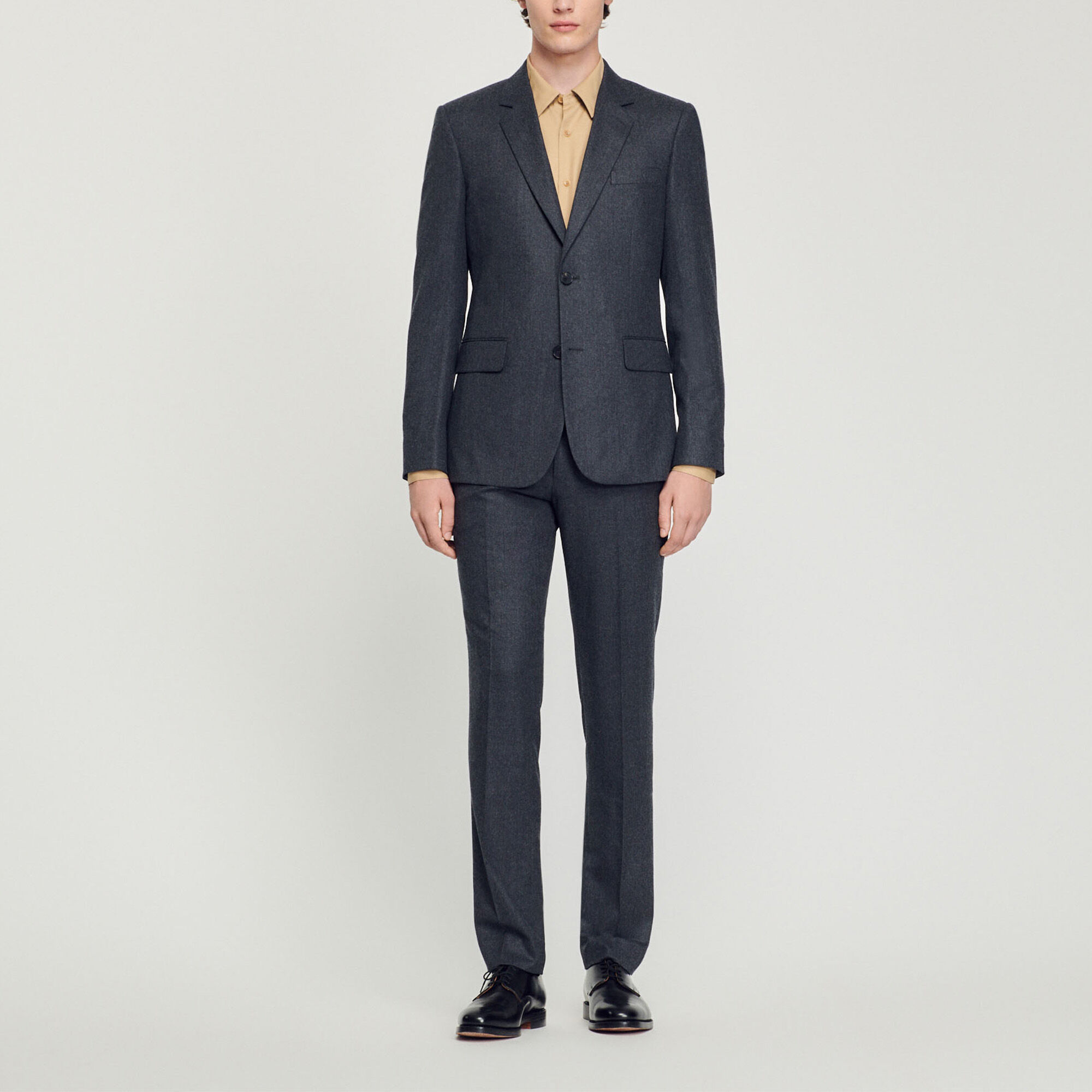 Flannel suit jacket