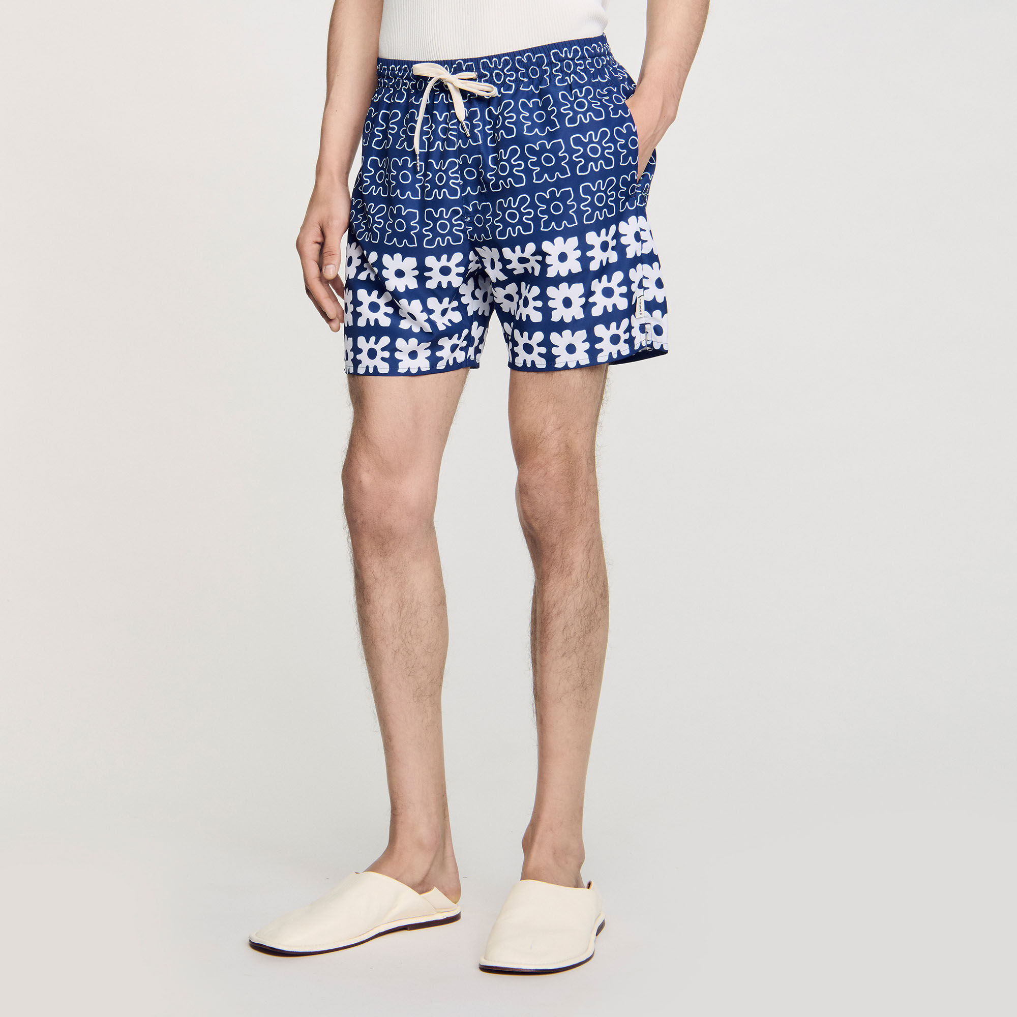 Zwemshort met bloemenprint