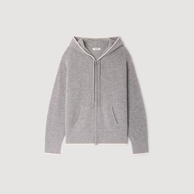Cardigan vest met capuchon