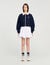 Kort sweatshirt bicolor