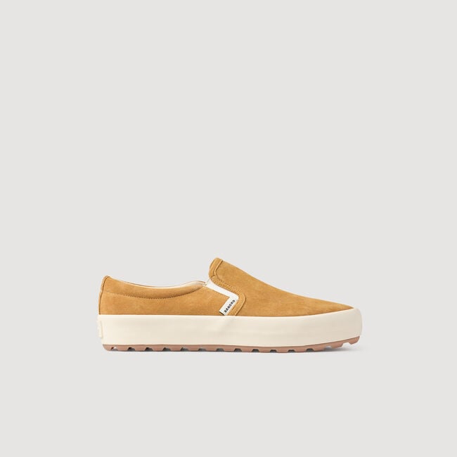 Slip-on schoenen splitleer