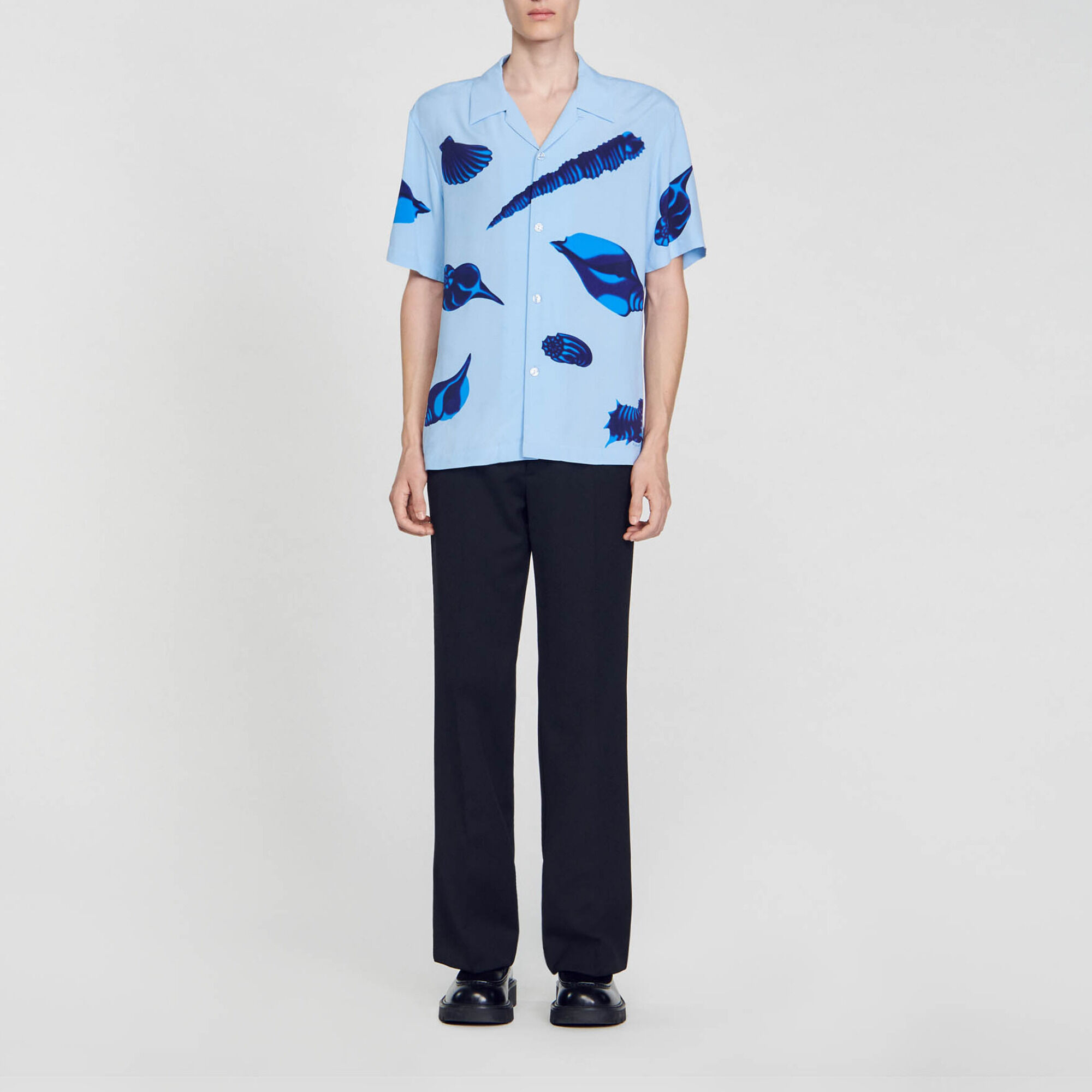 Overhemd met schelpenprint - Man | Sandro