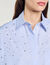Overhemdblouse ruit met studs
