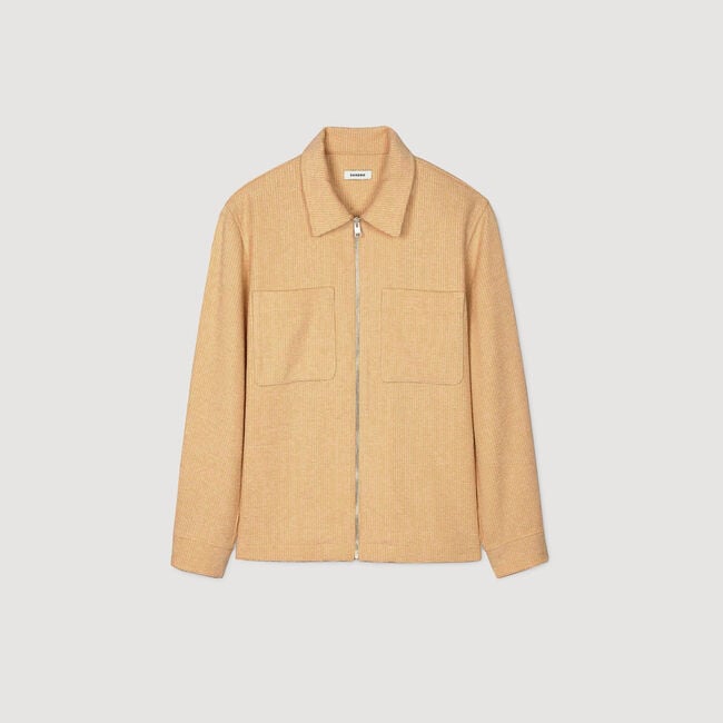 Overshirt van ribfluweel