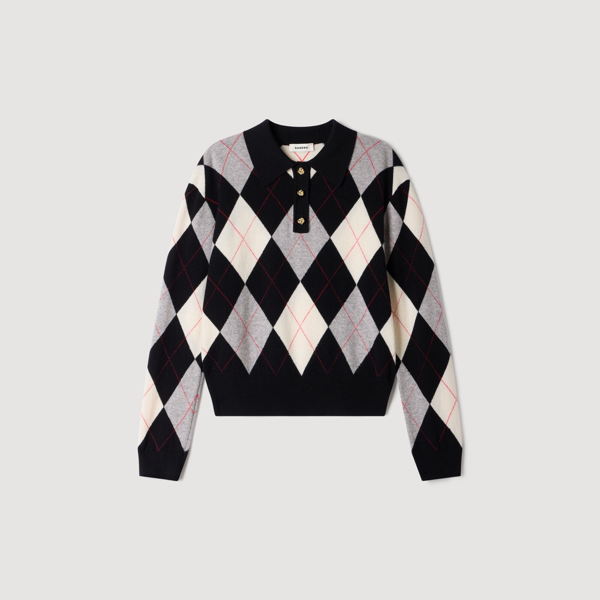 Polotrui met argyle-motief - Vrouw | Sandro