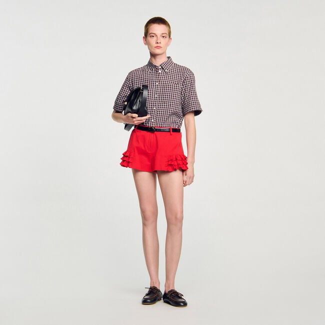Short met volants