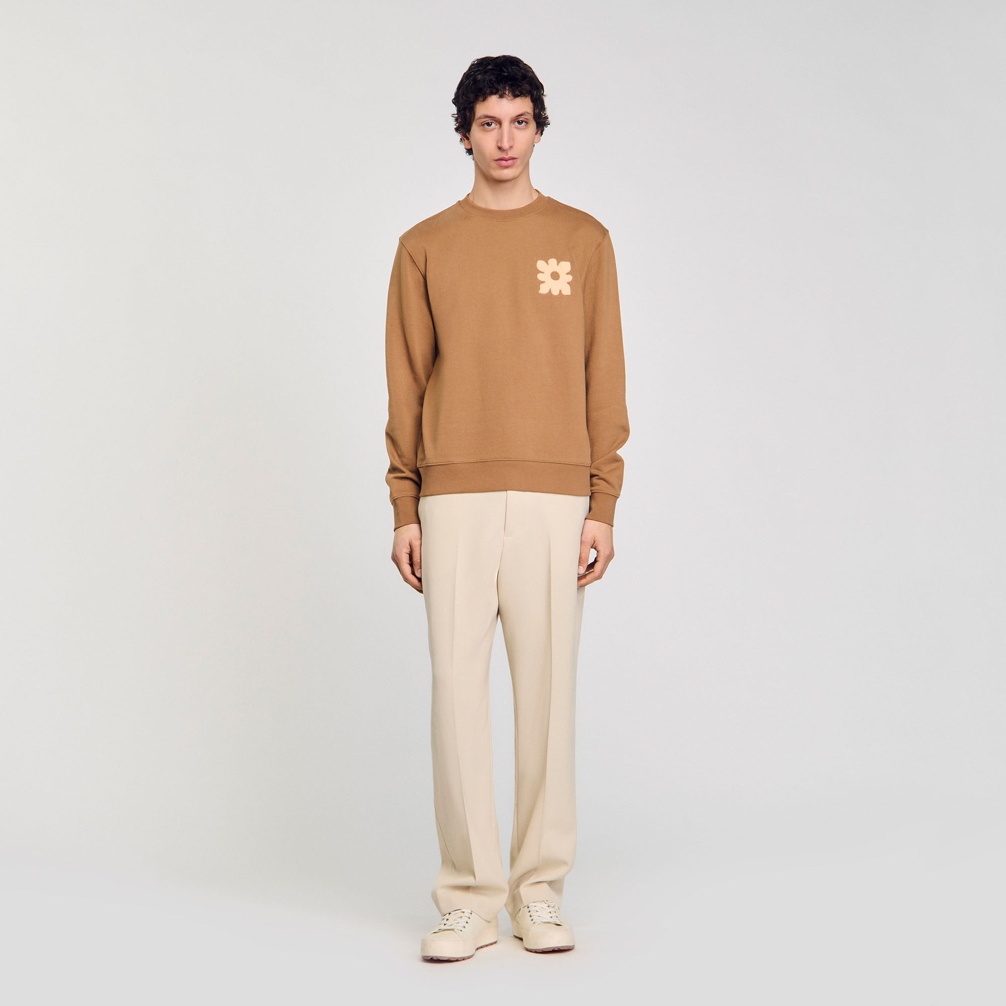 Sweatshirt patch bloemmotief