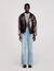 Leren jack oversized