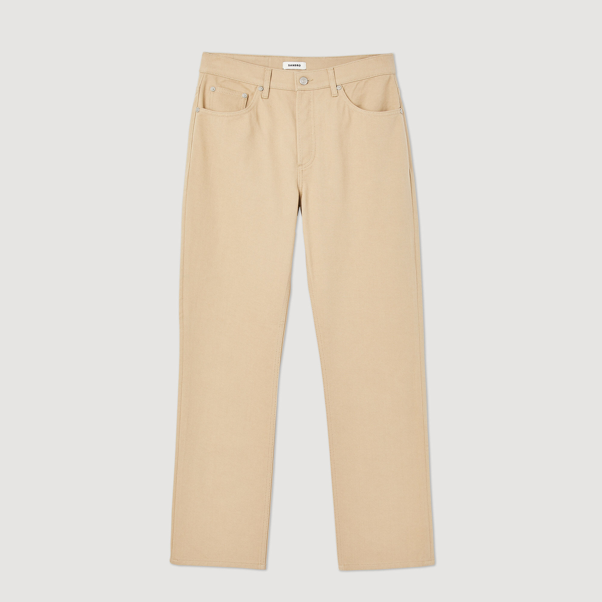 Rechte katoenen jeans