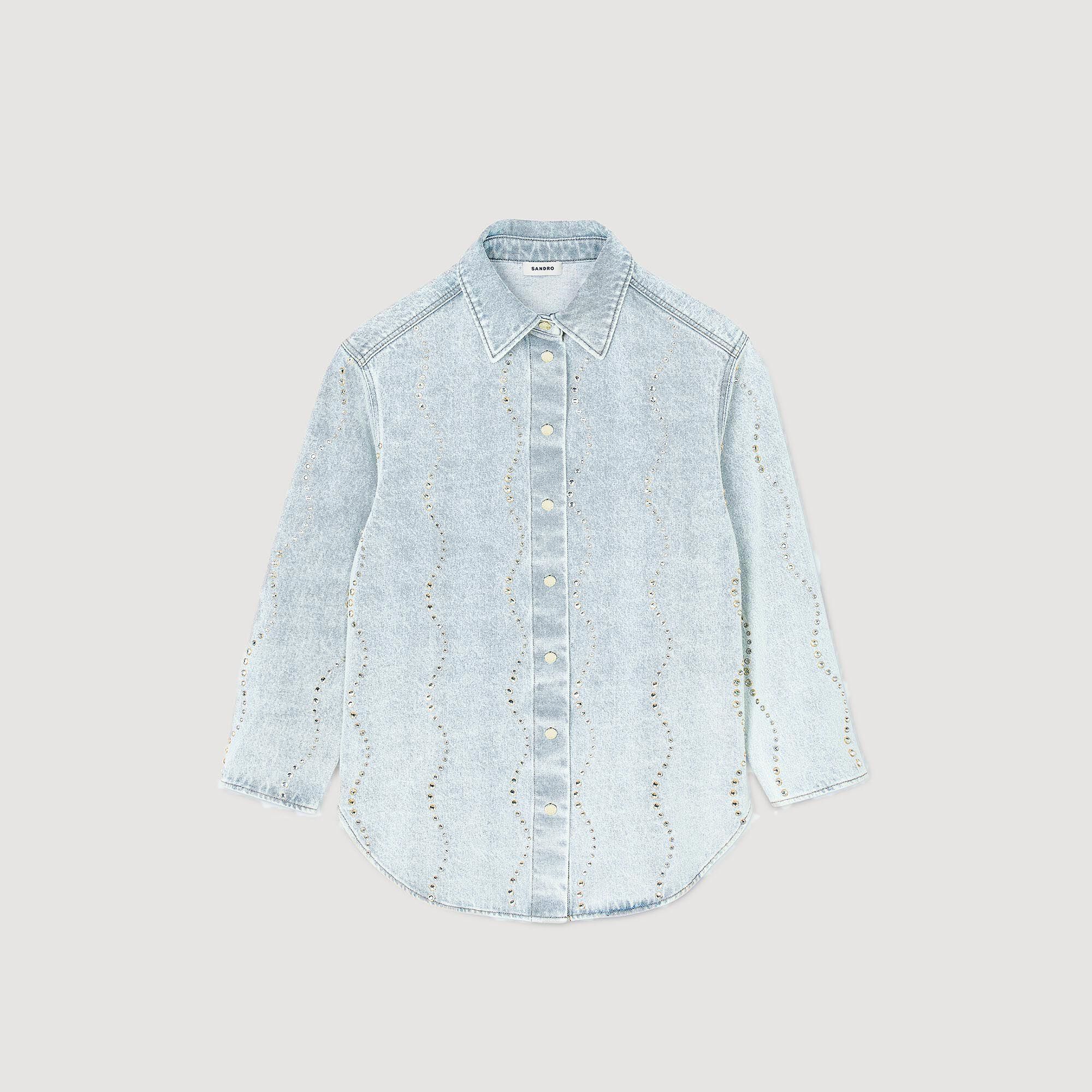 Spijkerblouse met stras