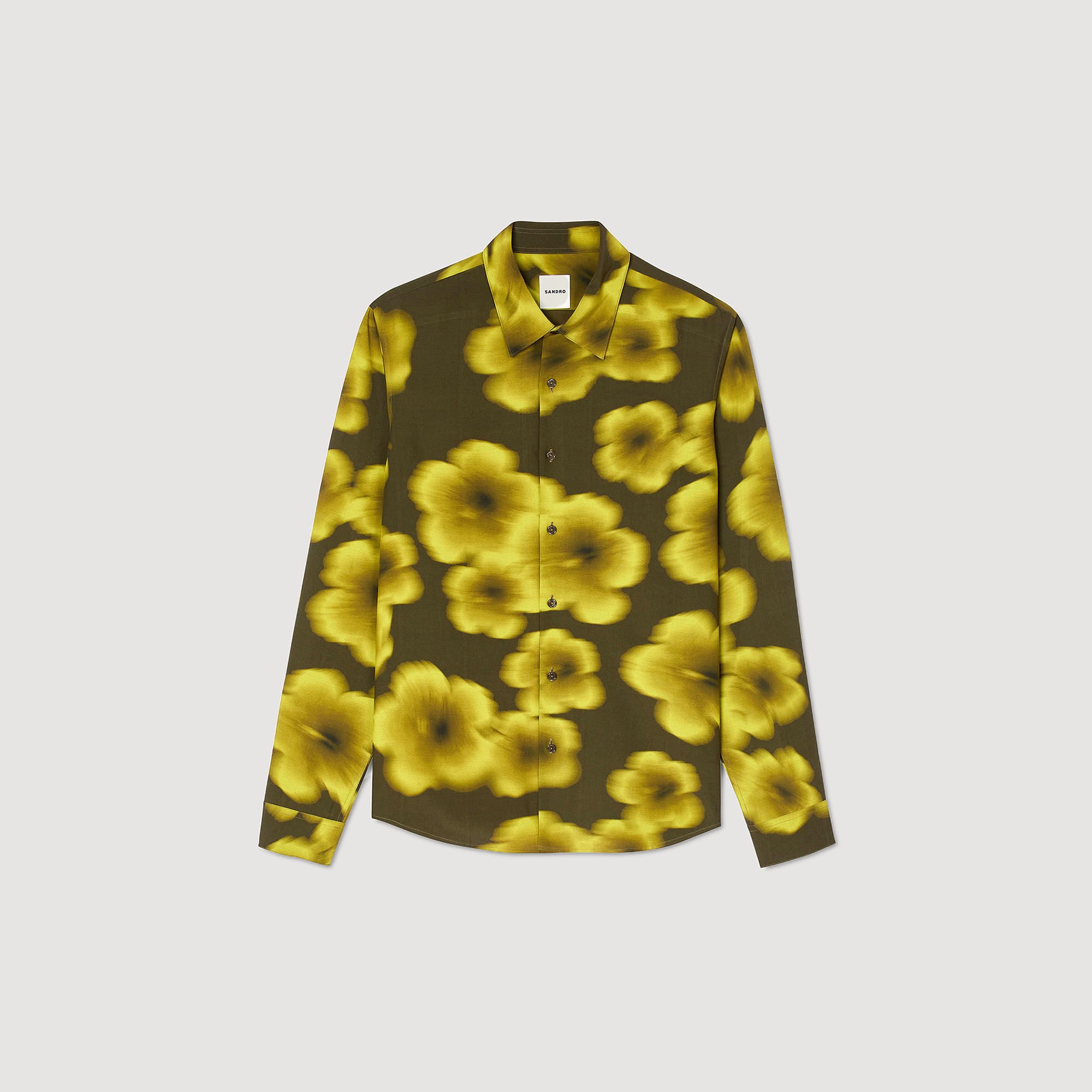 Overhemd soepelvallend met bloemenprint