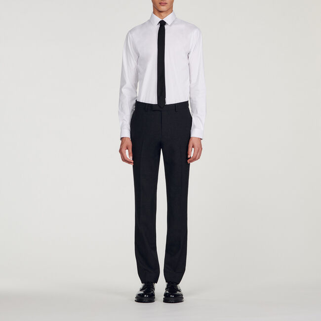 Kostuumbroek van wol