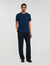 T-shirt met leren logo