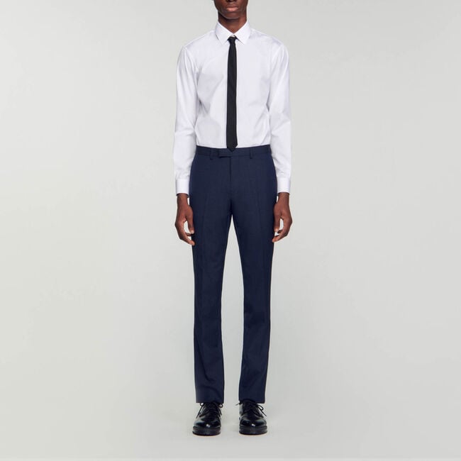 Kostuumbroek van wol