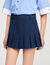 Short met plooien
