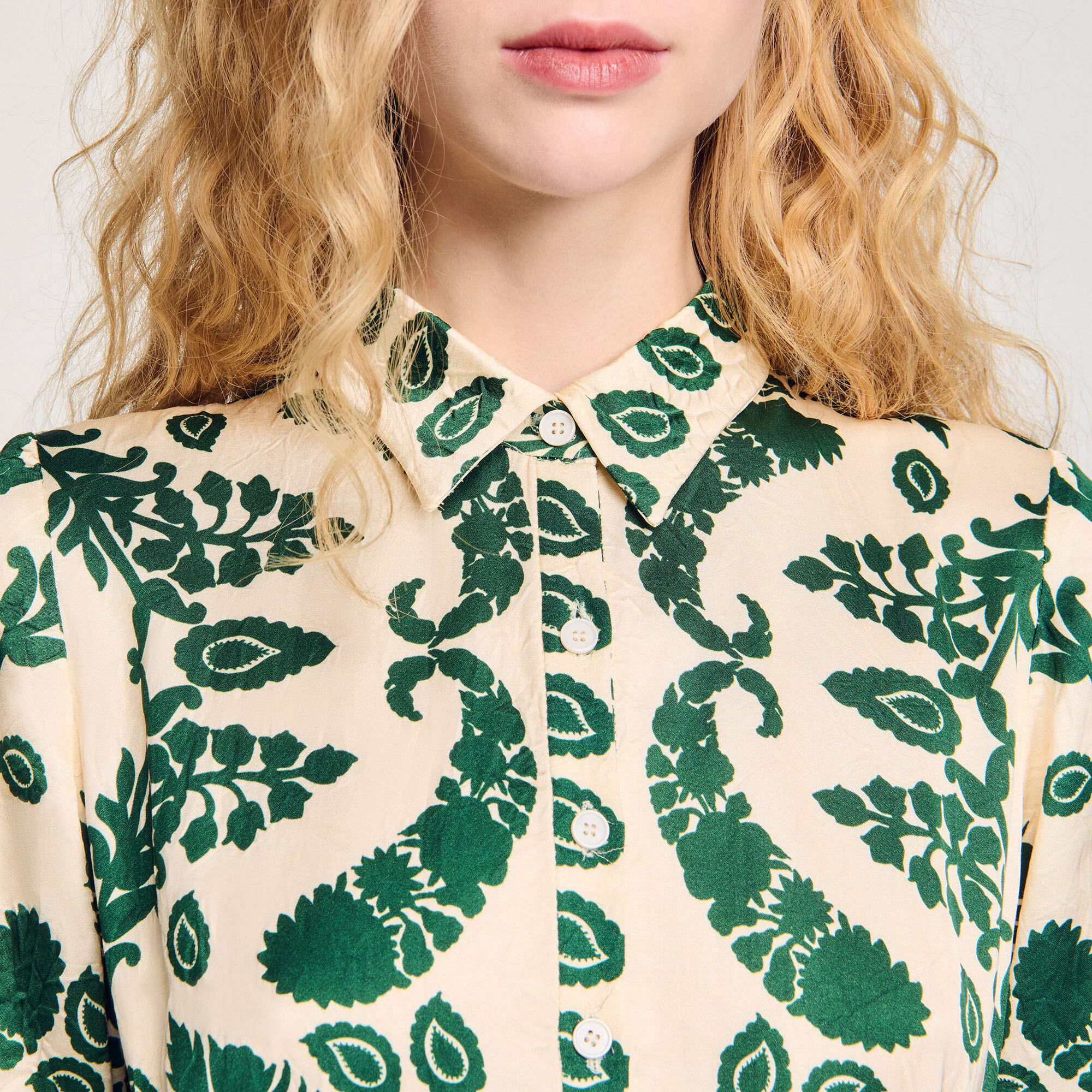 Lange jurk met bloemenprint