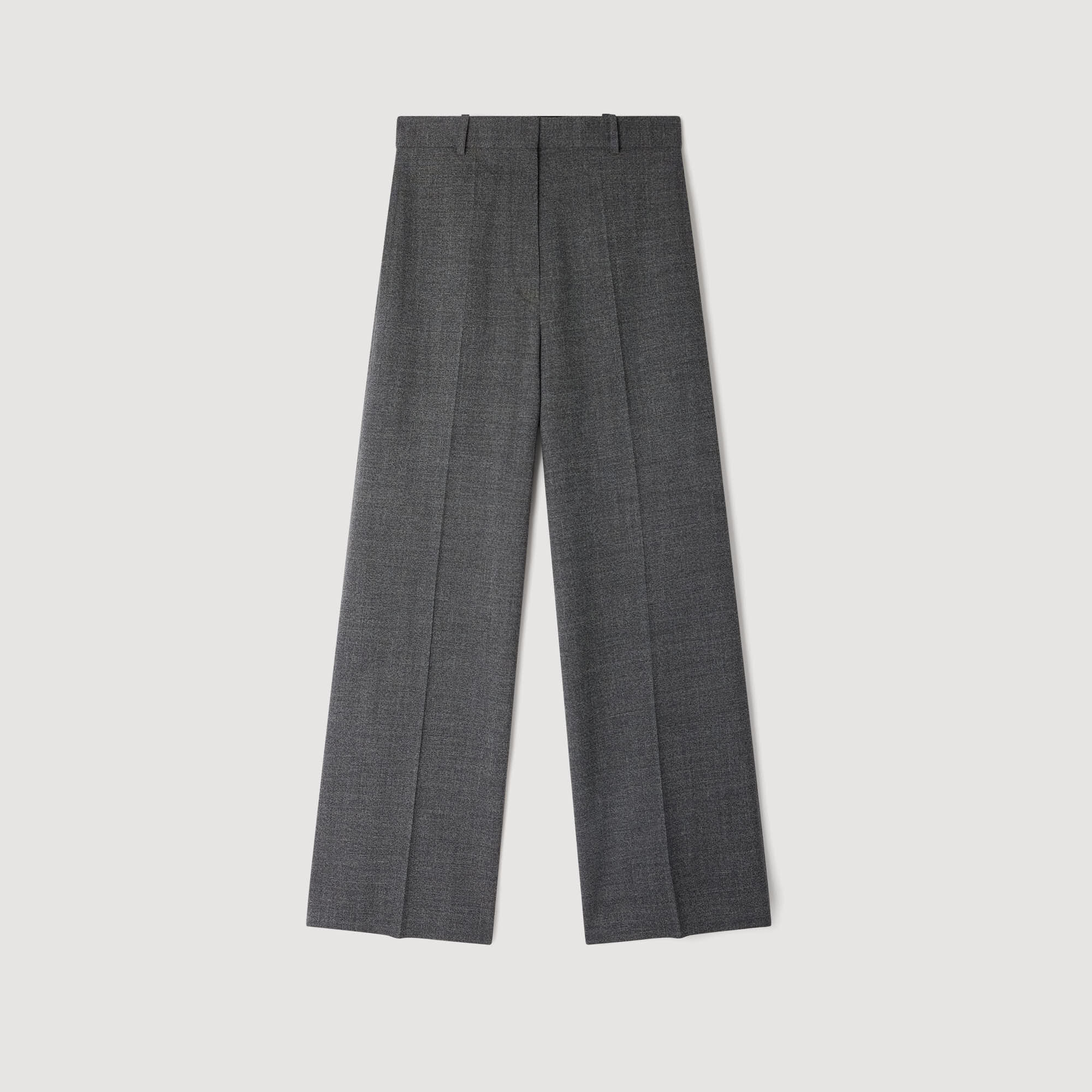 Rechte en wijde pantalon