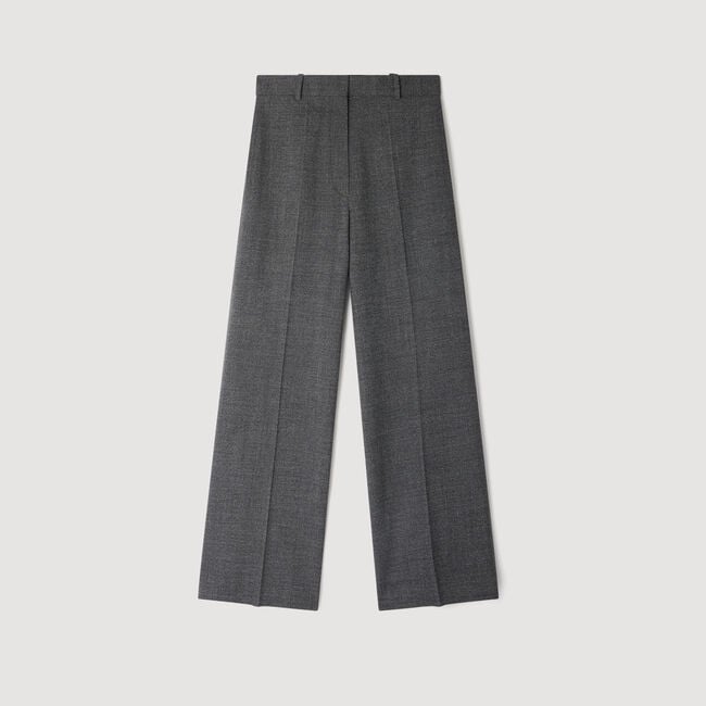 Rechte en wijde pantalon