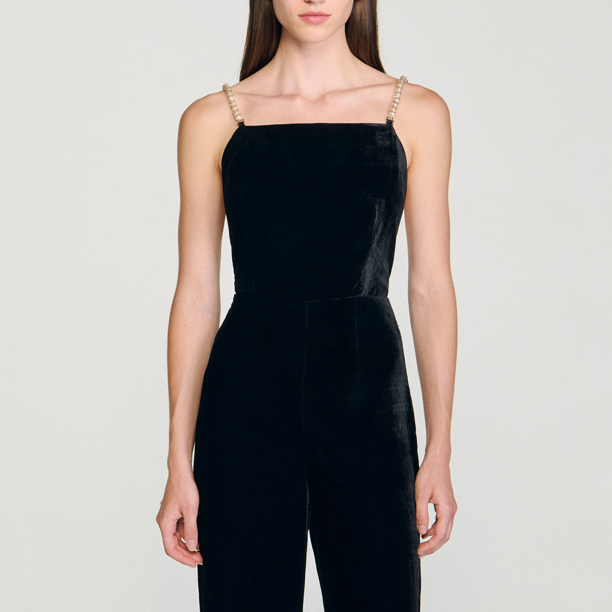 Fluwelen jumpsuit - Vrouw | Sandro