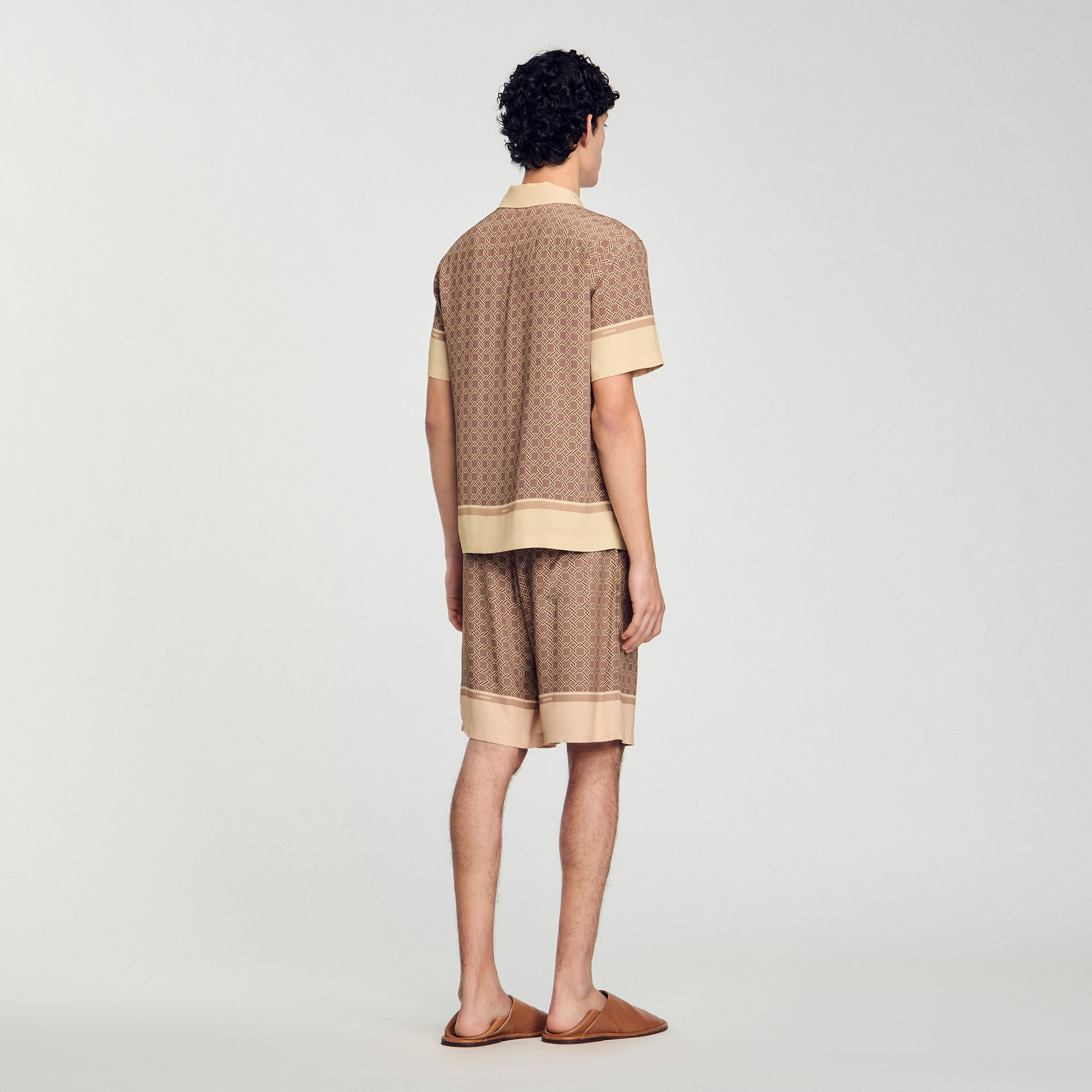 Overhemd met korte mouwen en print