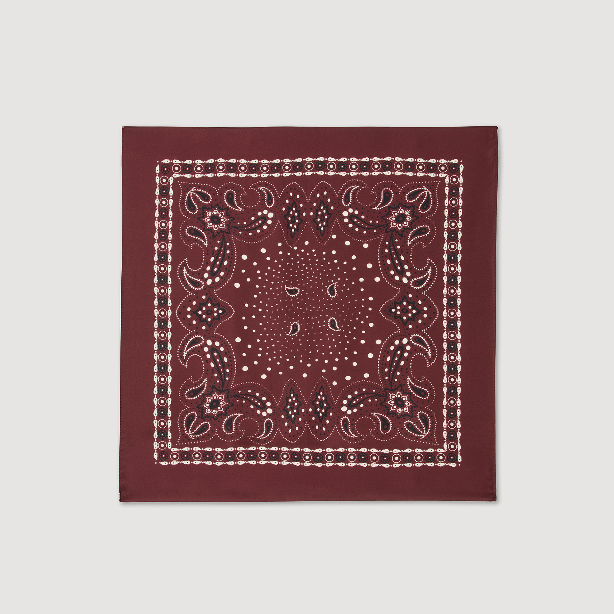 Foulard zijde bandana print