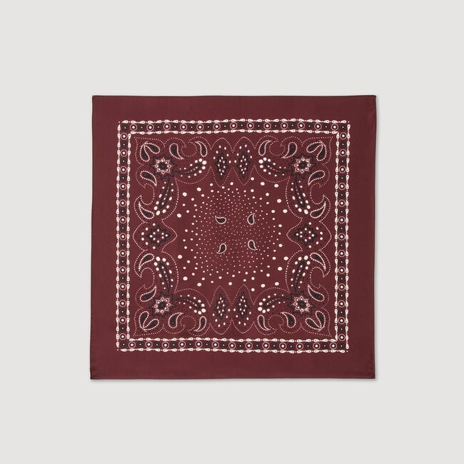 Foulard zijde bandana print