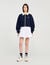 Kort sweatshirt bicolor