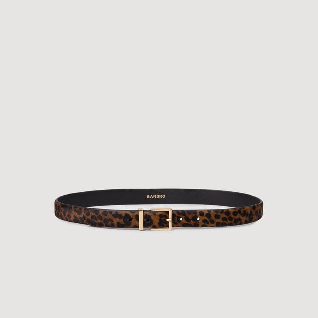 Leren riem ponylook