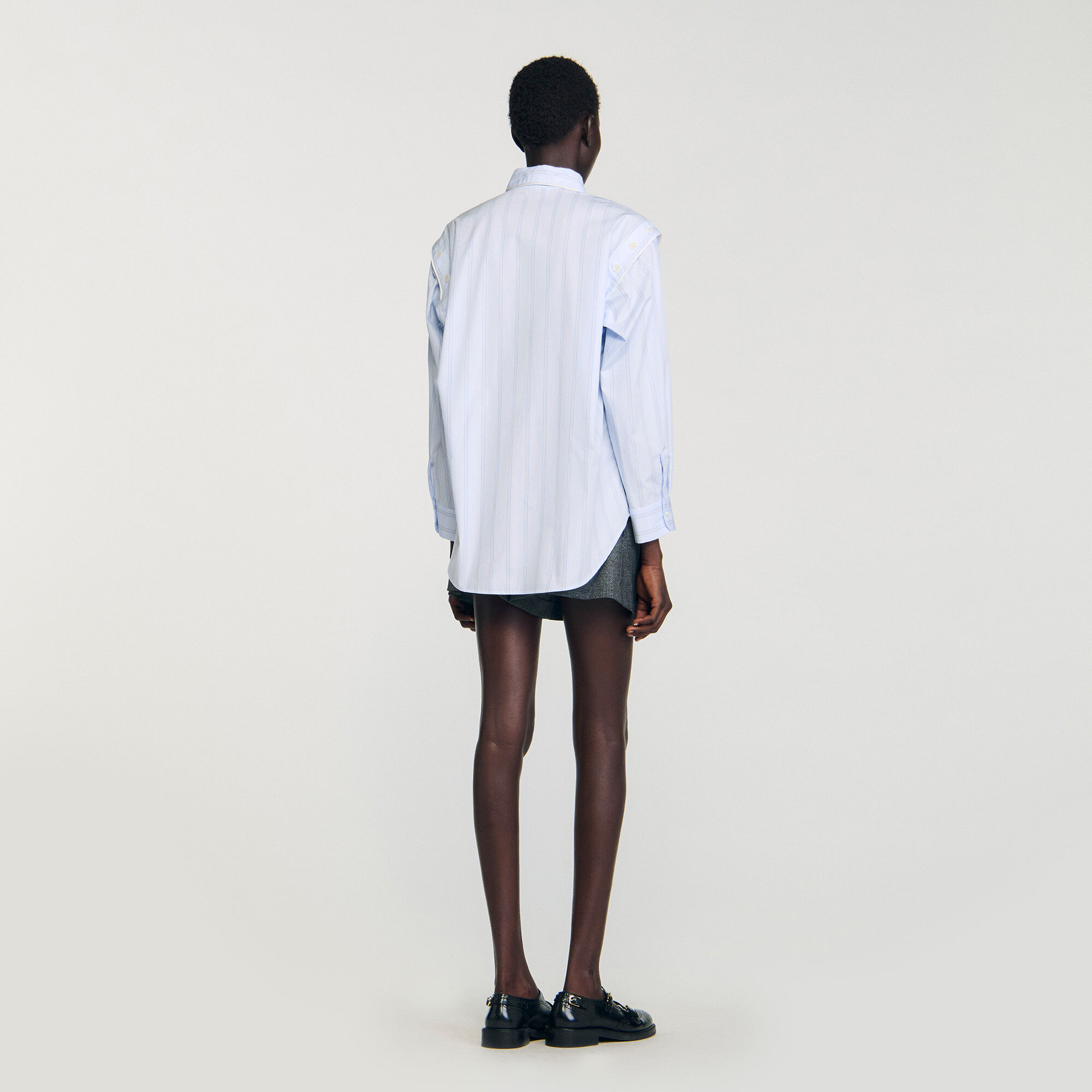 Overhemdblouse gestreept