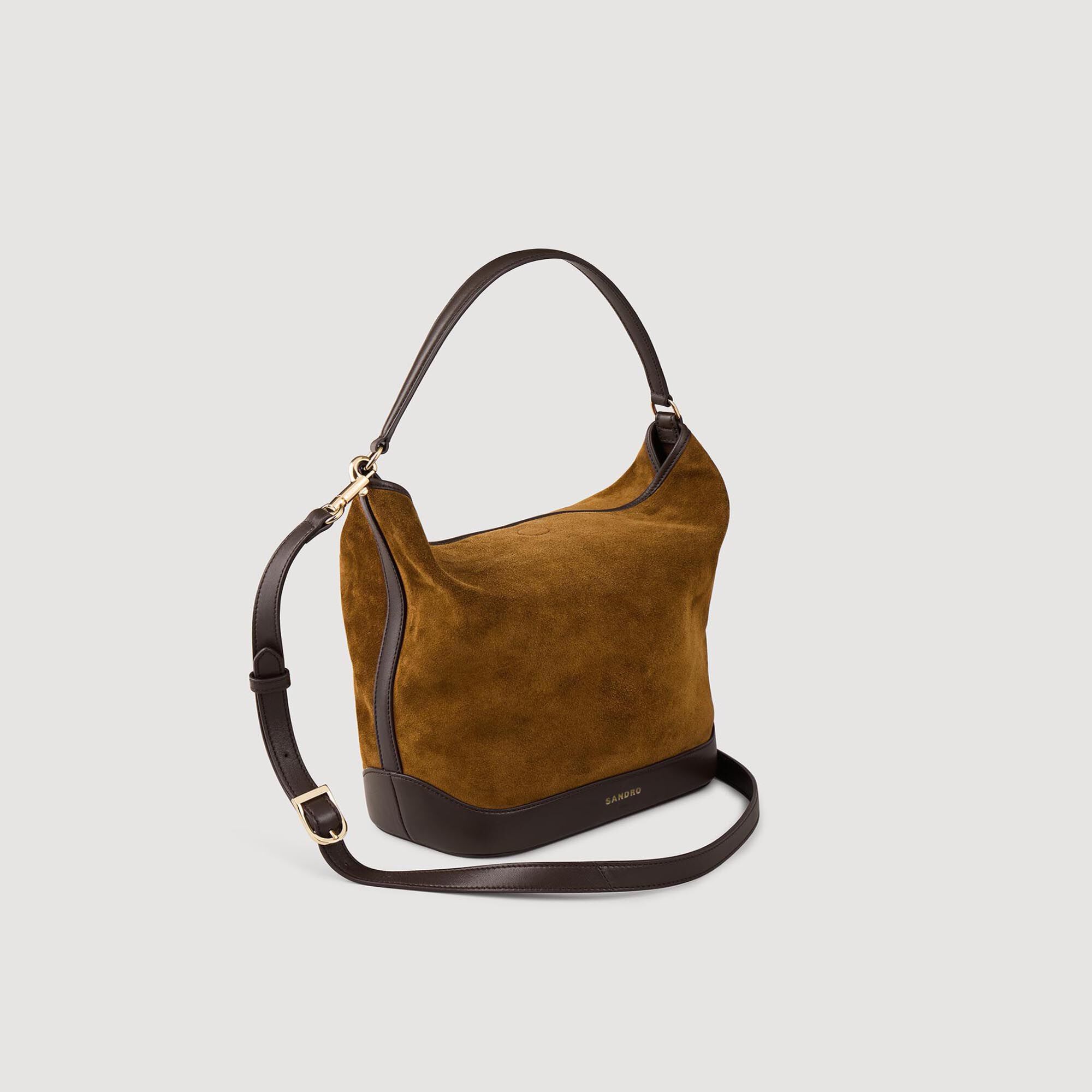Tas bucket bag leer en suède TANGOSO